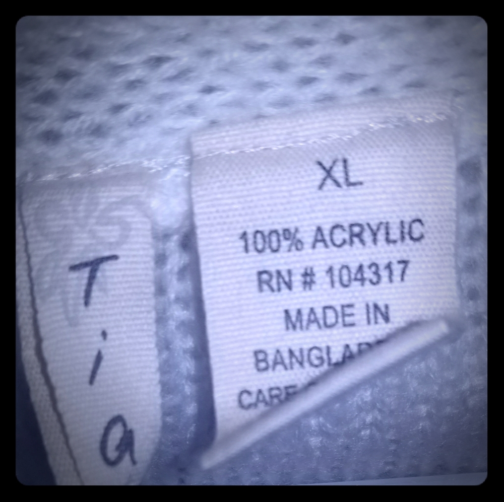 Womens Woven Acrylic Cardigan
